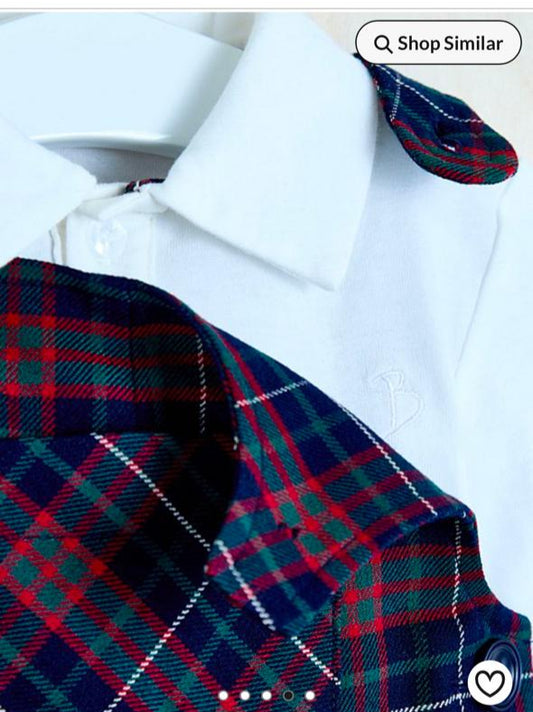 George Checked Dungaree