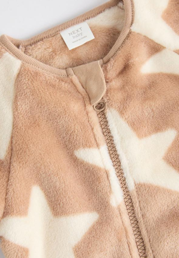 Next Star Fleeced zipped Sleepsuit