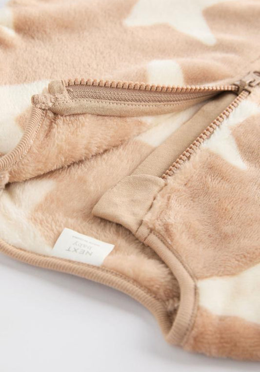 Next Star Fleeced zipped Sleepsuit