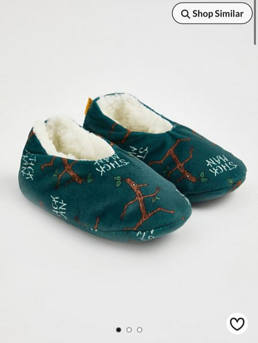 George "Stick Man" warm slippers
