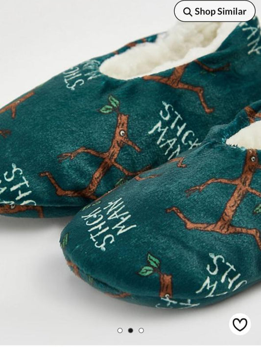 George "Stick Man" warm slippers