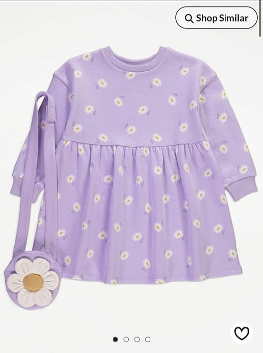 George Floral Sweat Frock & Bag