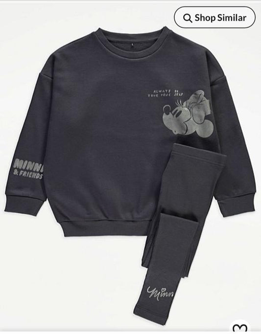 George "Minnie & Friends" Sweatshirt & Tights Set