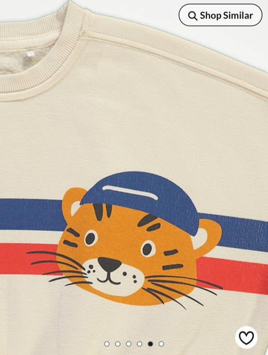 George Tiger Sweatshirt & Trouser Set