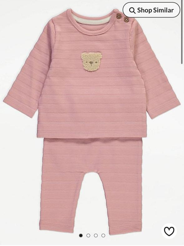 George Embroidered Bear Shirt & Trouser Set