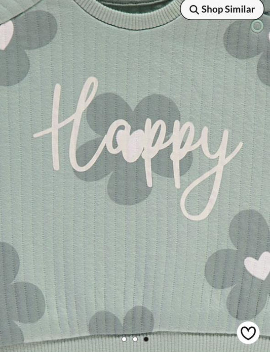 George "Happy" Oversized Sweatshirt & Tights Set