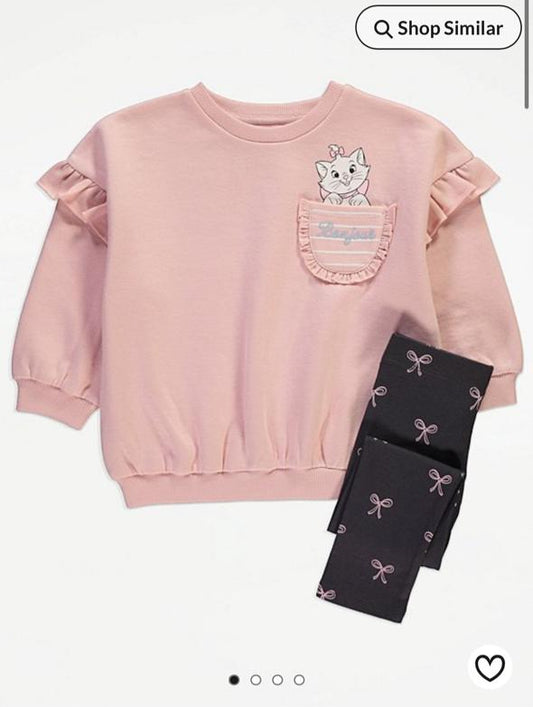 George Marie Oversized Sweatshirt & Tights Set