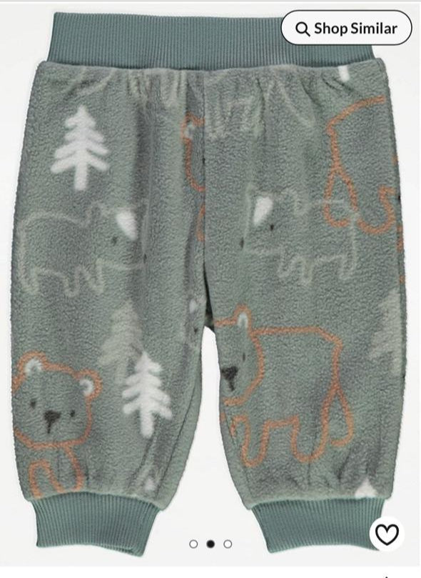 George Fleece Woodland Shirt & Trouser Set