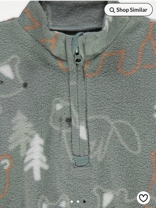 George Fleece Woodland Shirt & Trouser Set