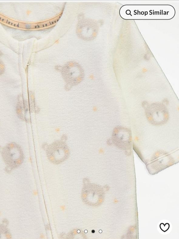 George Fleeced Sleepsuit & Comfort Toy
