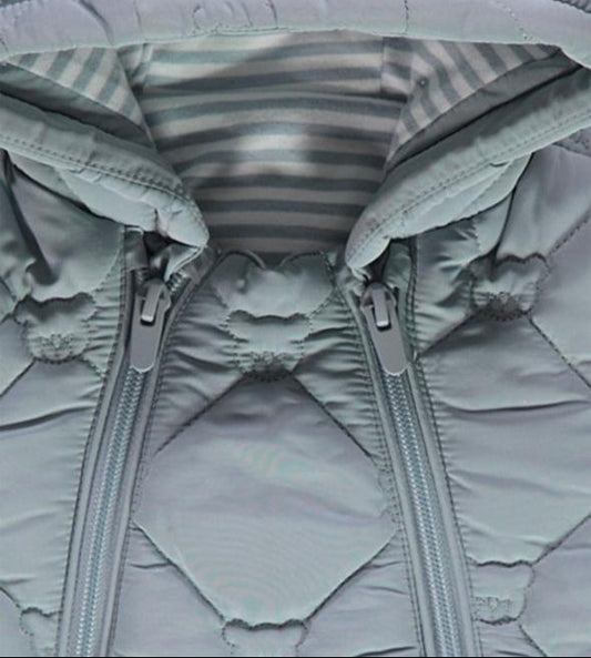 George Blue Bear Quilted Hooded PramSuit