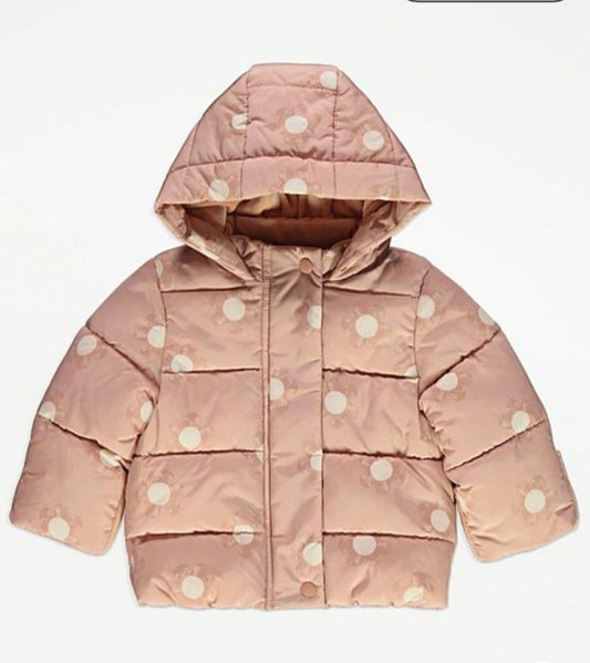 George Printed Neutral Floral Puffer Jacket