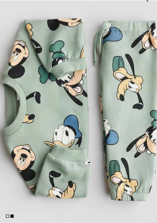 H&M Mickey Sweatshirt & Trouser Set