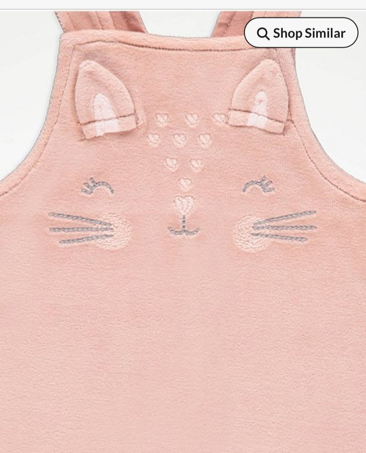 George Bunny Dungaree with Bodysuit