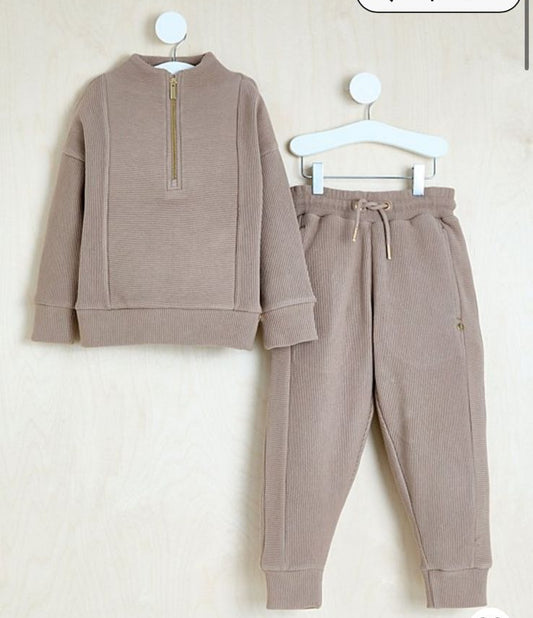 George Knitted Zipped Shirt & Trouser Set