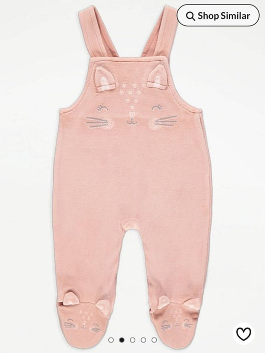 George Bunny Dungaree with Bodysuit