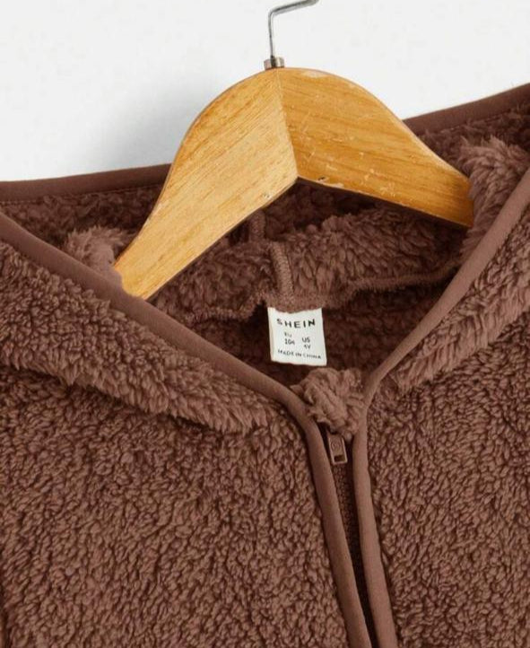 Shein Woollen Hooded Jacket