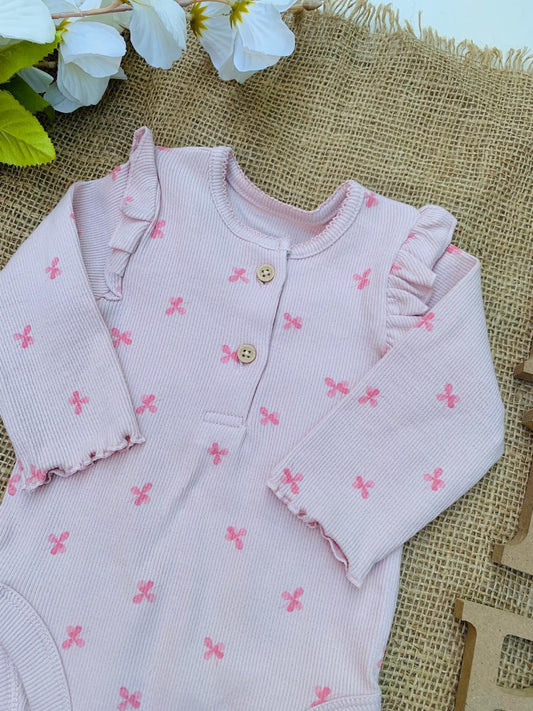 George Floral Ribbed Bodysuit