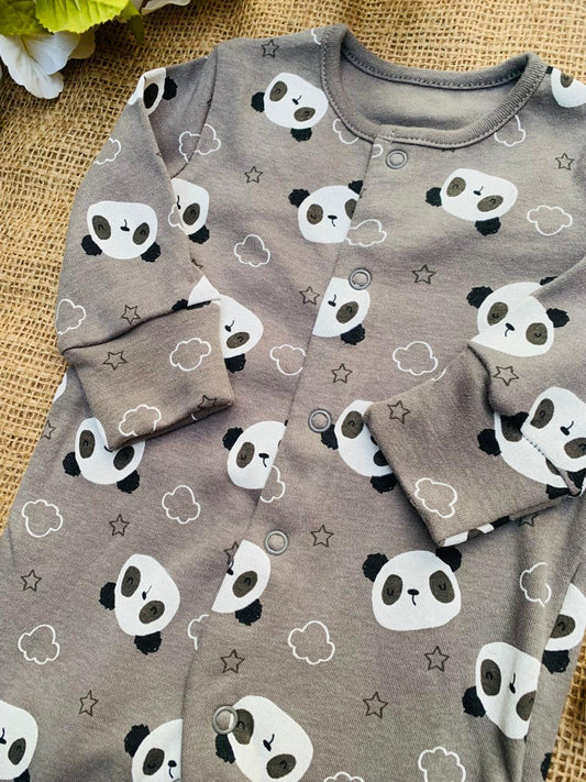 Matalan Panda Footed Sleepsuit