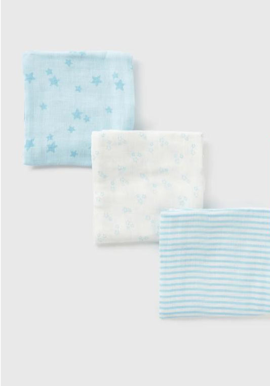 Matalan Pack of 3 Muslin Square