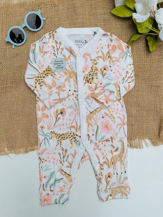 Tu Clothing Ribbed Safari Sleepsuit