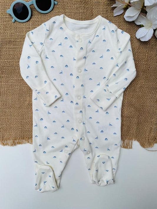 George Printed Dinosaurs Sleepsuit