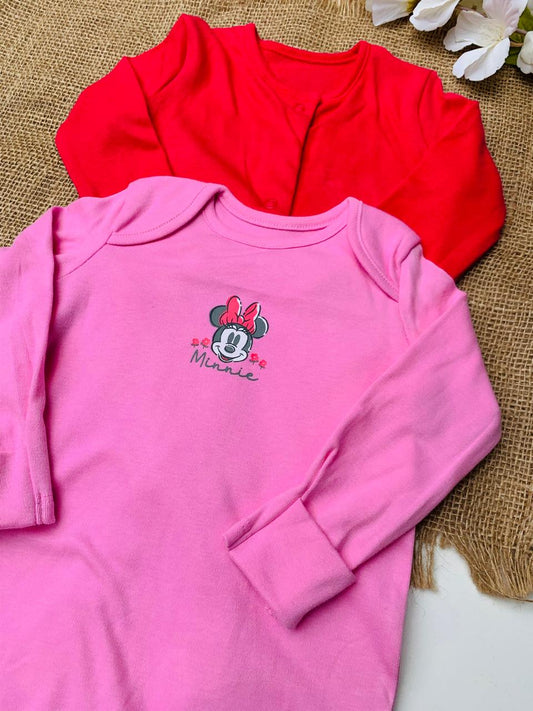 George Minnie Mouse Pack of 2 Sleepsuit