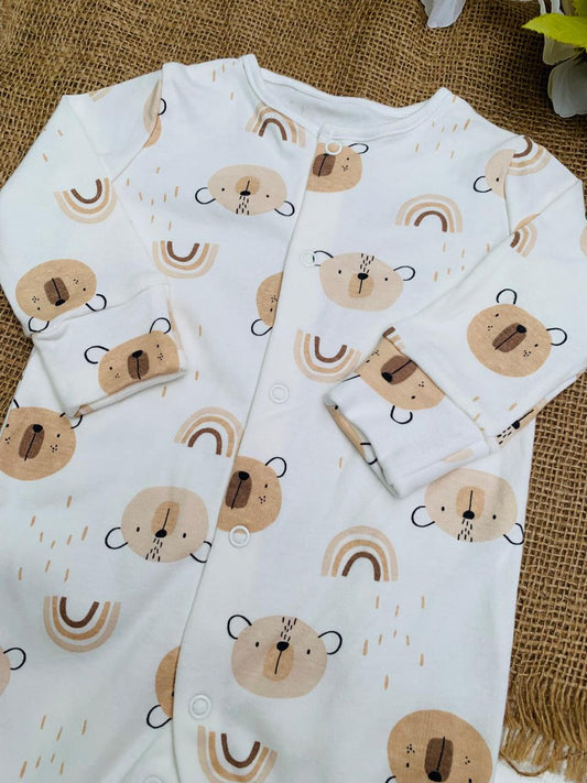 Matalan Printed Bears Sleepsuit
