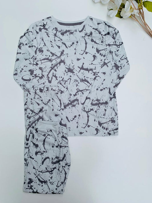 George Paint Splatter Shirt & Trouser Set