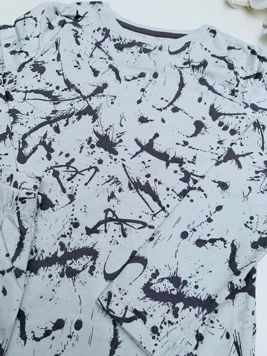 George Paint Splatter Shirt & Trouser Set