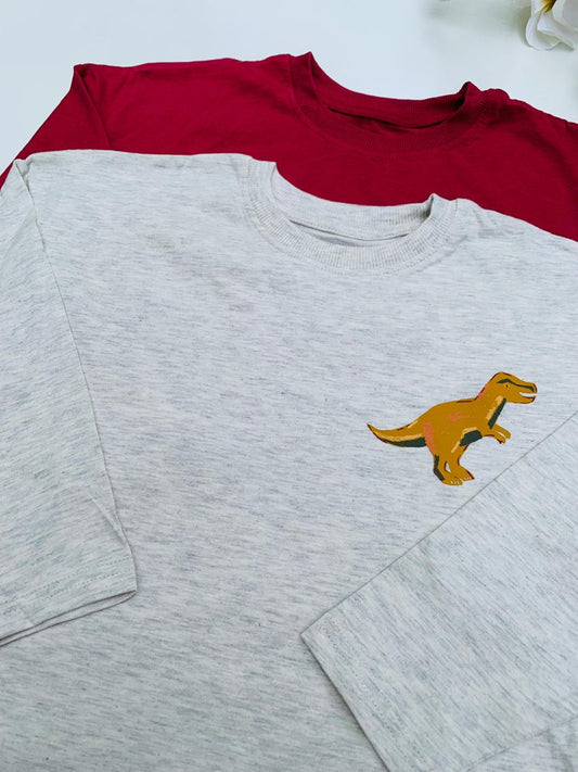 George Pack of 2 Dino Shirts