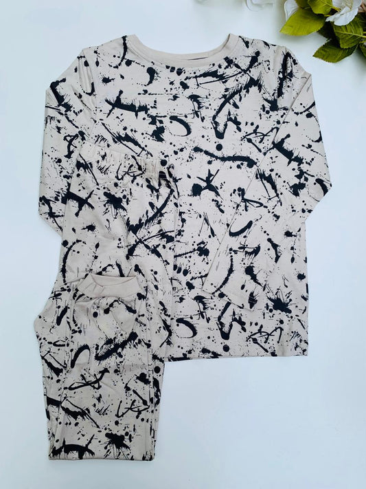 George Paint Splatter Shirt & Trouser Set