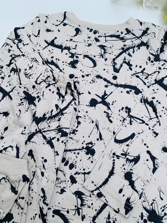 George Paint Splatter Shirt & Trouser Set