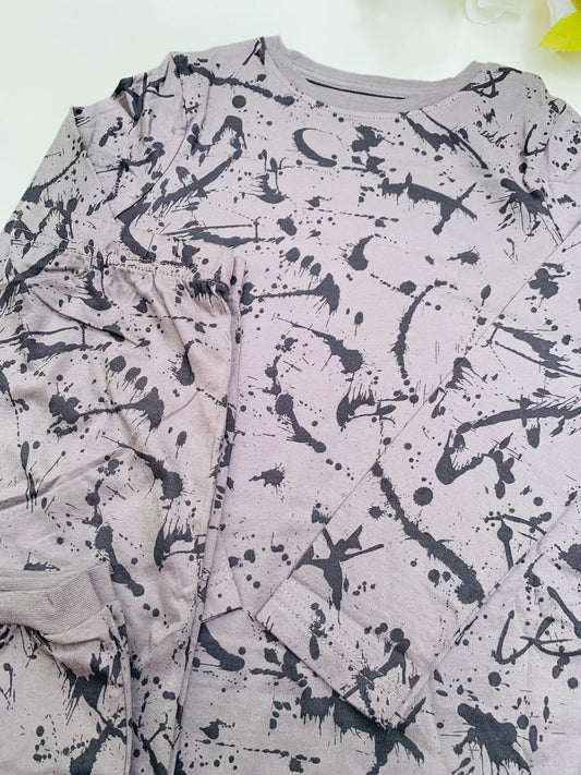 George Paint Splatter Shirt & Trouser Set