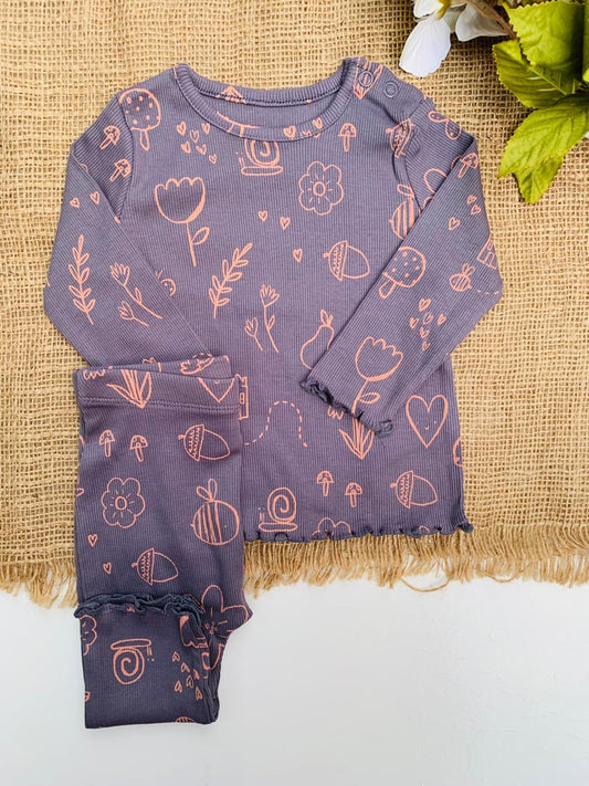 George Ribbed Shirt & Trouser Set