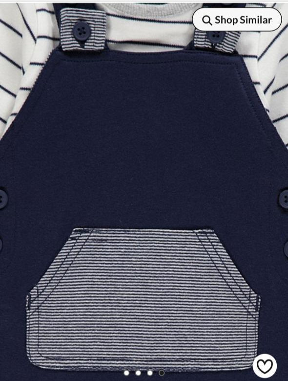 George Pocket Dungaree with Bodysuit