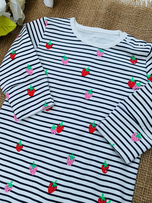Matalan Strawberries Sleepsuit