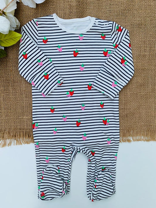 Matalan Strawberries Sleepsuit