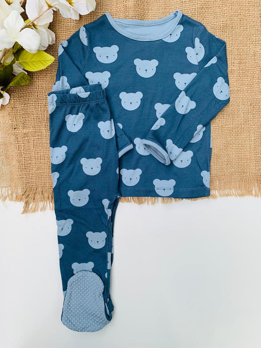 George Printed Bears Shirt & Footed Pyjama