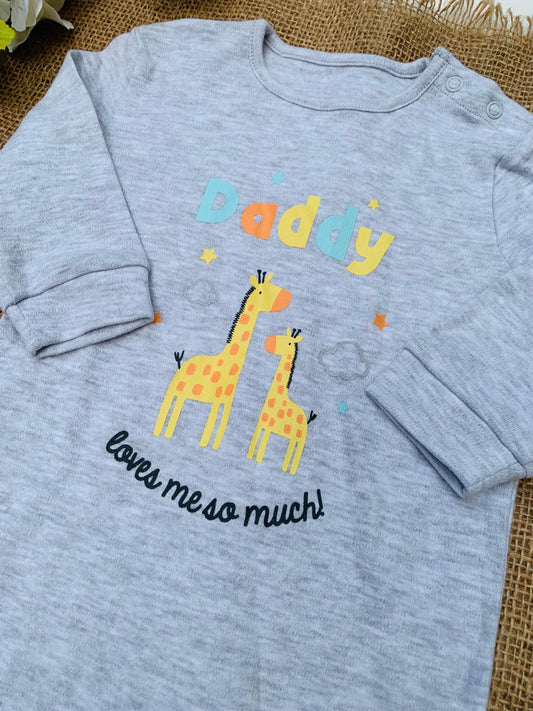 Matalan "Daddy Loves me so much" Sleepsuit