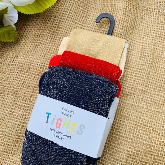 George Pack of 3 Shimmer Leggings