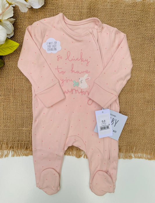 George "So lucky to have you Mummy" Sleepsuit