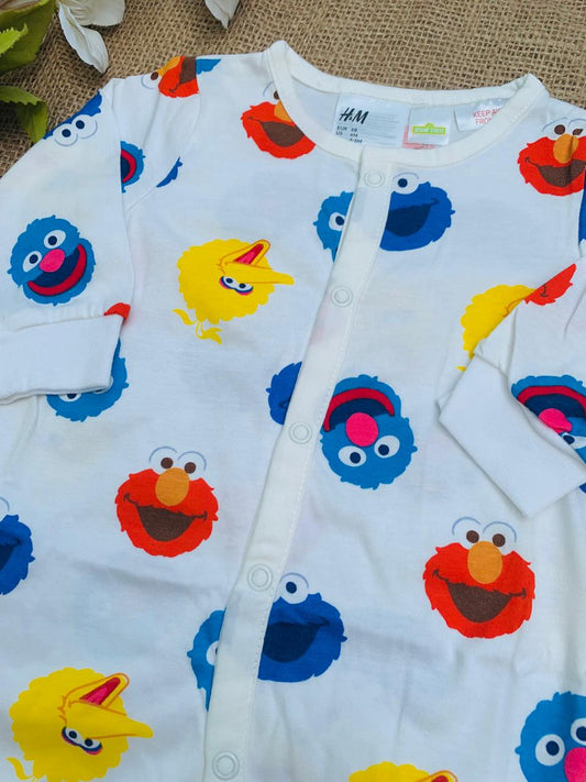 H&M Elmo Printed Sleepsuit