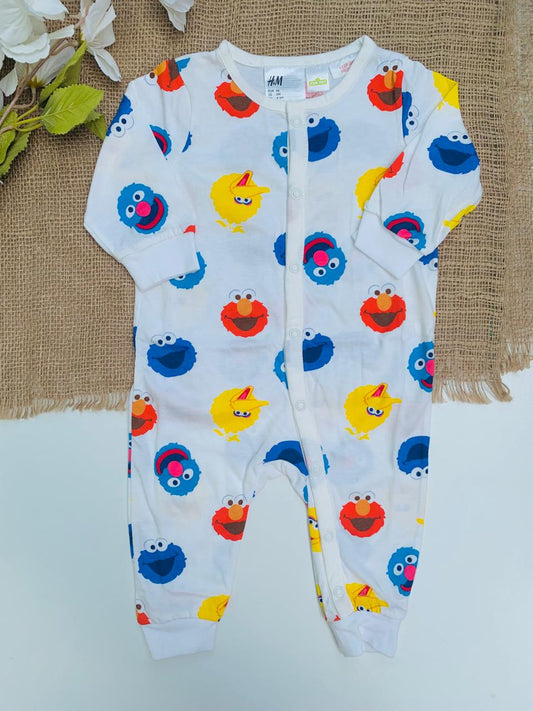 H&M Elmo Printed Sleepsuit
