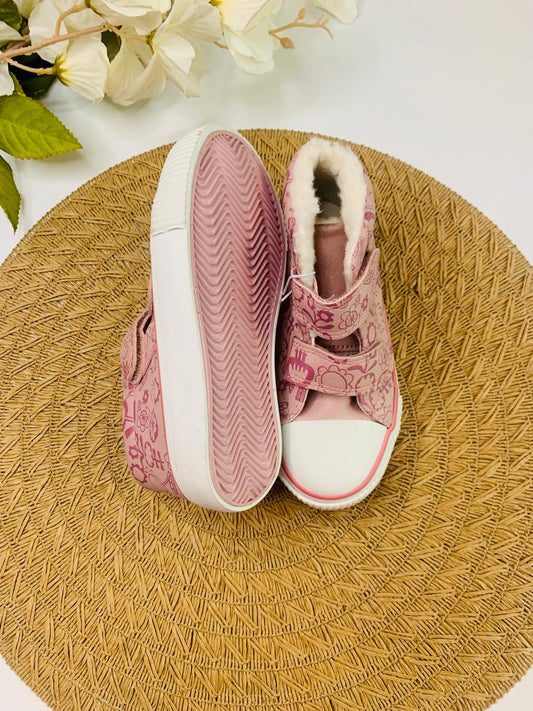 George Floral high top trainers