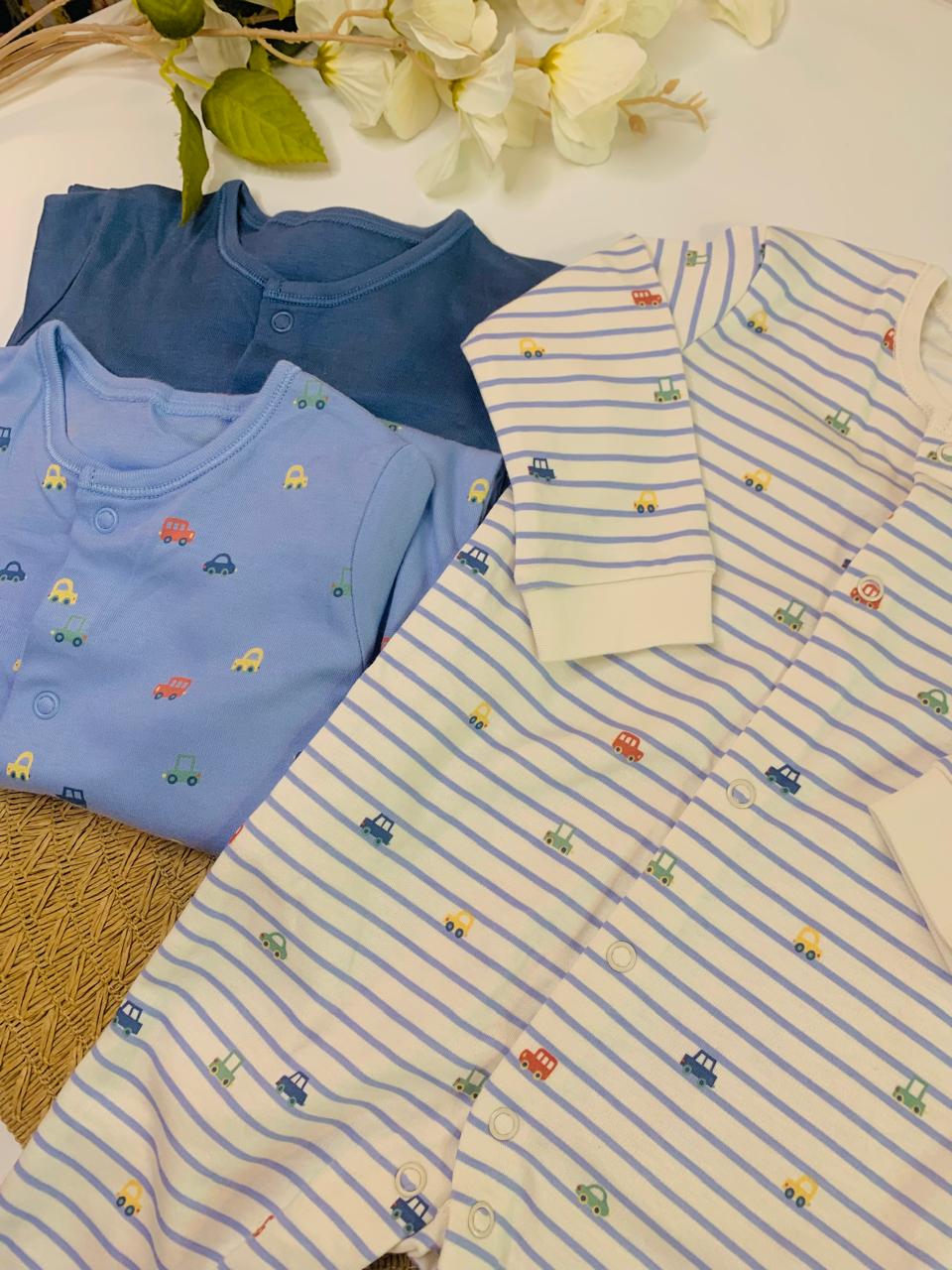 George Pack of 3 Vehicles Sleepsuit