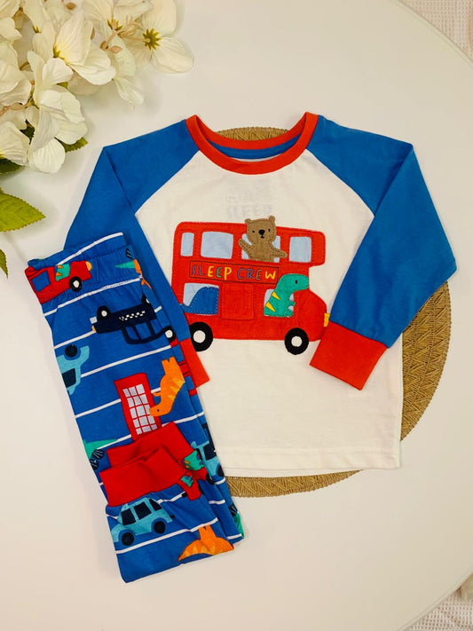 Matalan "Sleep Crew” Shirt & Trouser Set