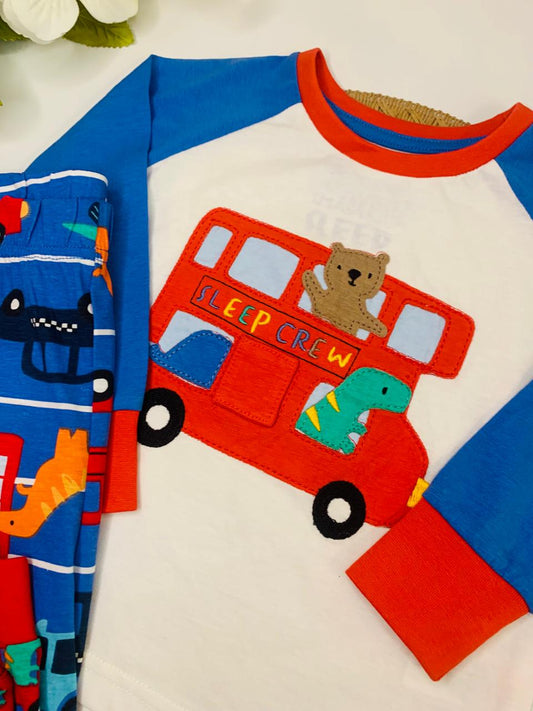 Matalan "Sleep Crew” Shirt & Trouser Set