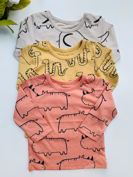 George Pack of 3 Cute Animals Shirts