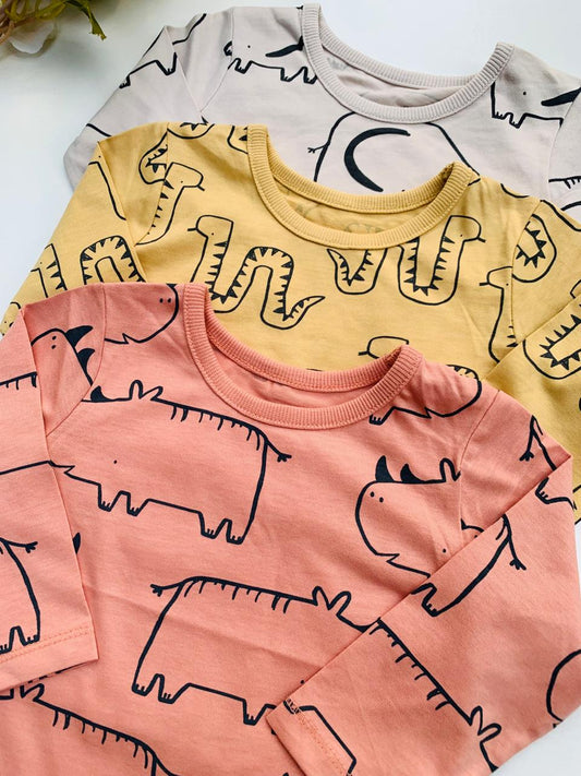 George Pack of 3 Cute Animals Shirts